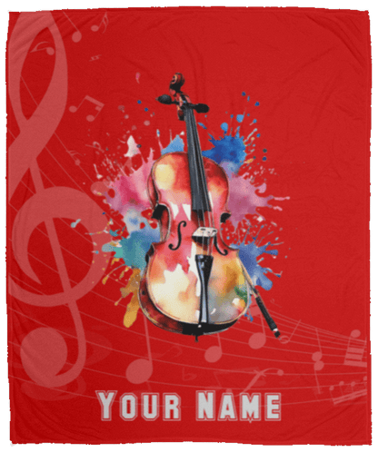 Personalized Cello Blanket