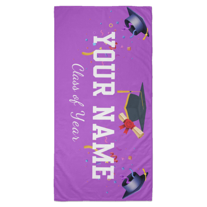 Customized Graduate Name Beach Towel