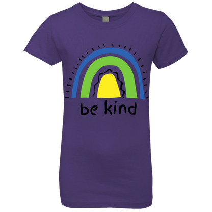 Rainbow Message Shirt Create Don't Hate Be Kind Dreamer | Girls' Princess T-Shirt |