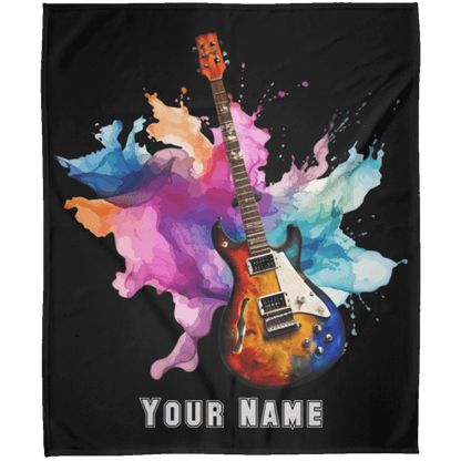 Personalized Electric Guitar Blanket