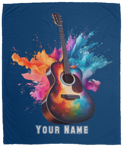 Personalized Acoustic Guitar Blanket