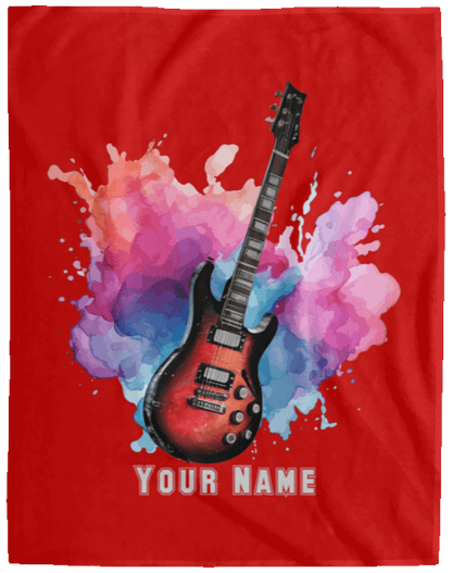 Personalized Electric Guitar Blanket