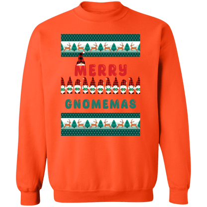 Merry Gnomemas Crewneck Pullover Sweatshirt | Ugly Christmas Sweater | Men, Pullover, Sweatshirts