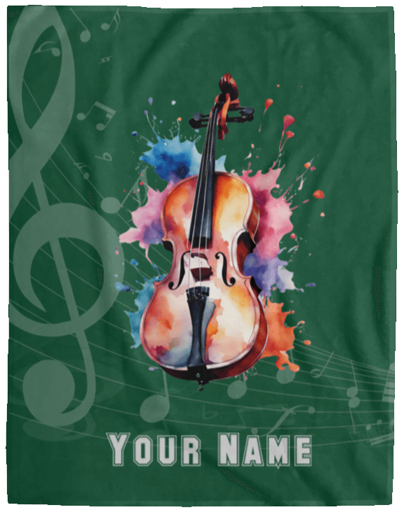 Personalized Cello Blanket