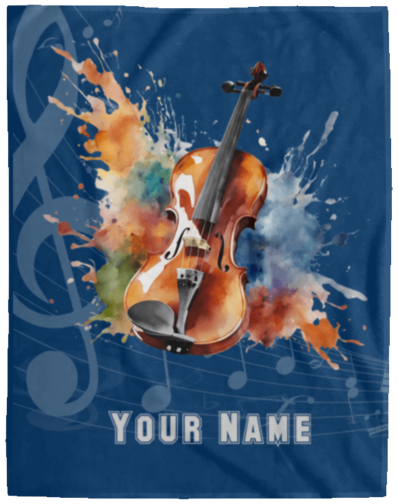 Personalized Violin-Viola Blanket