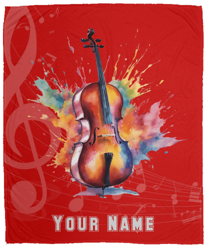 Personalized Cello Blanket