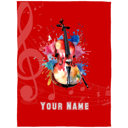 Personalized Cello Blanket