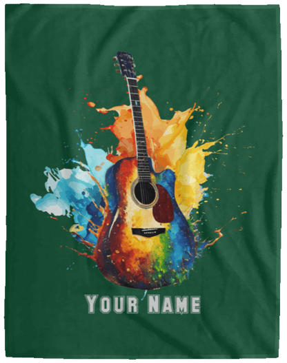 Personalized Acoustic Guitar Blanket