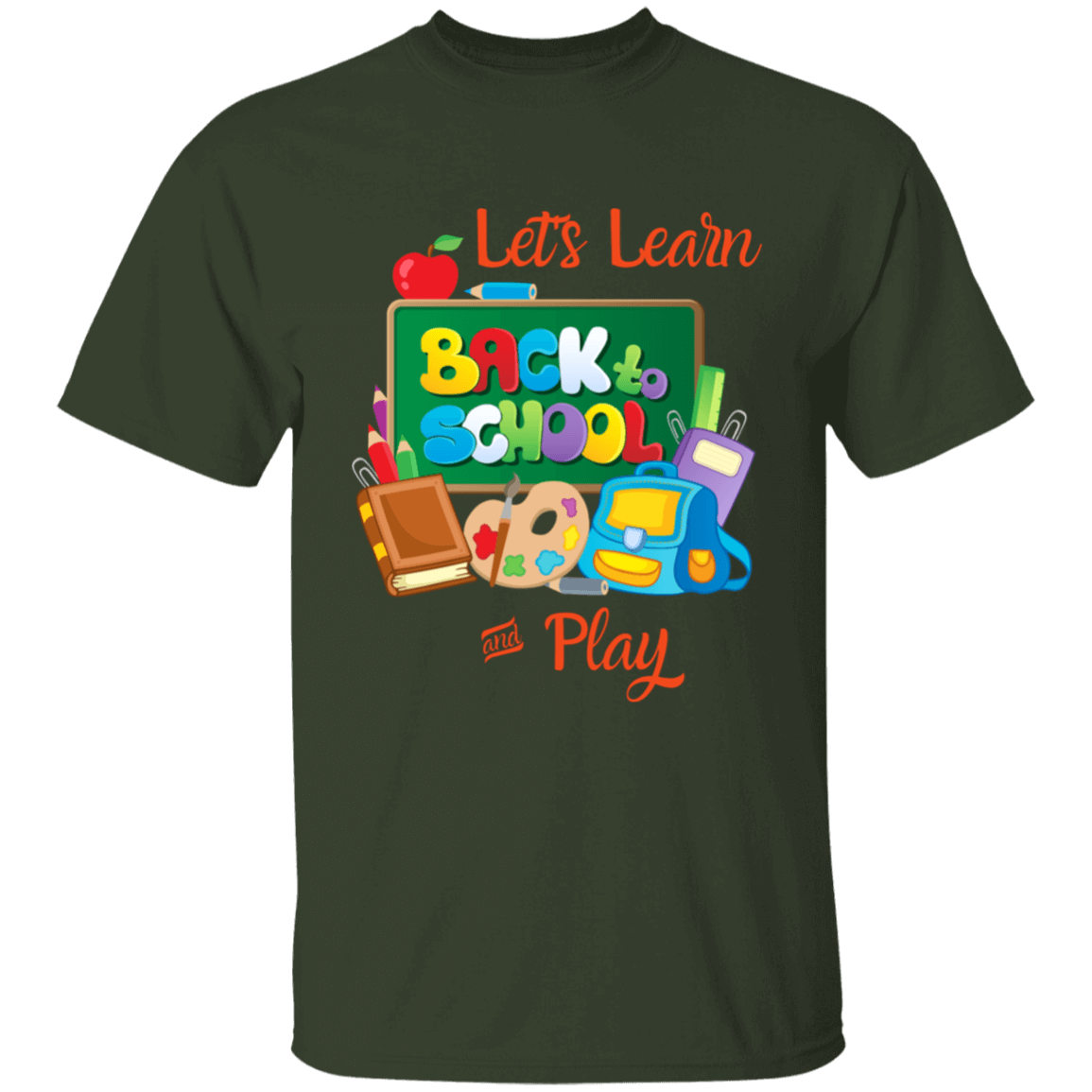 Back To School Lets Learn and Play Other Design Youth T-Shirt | Short Sleeve, T-Shirts, Youth