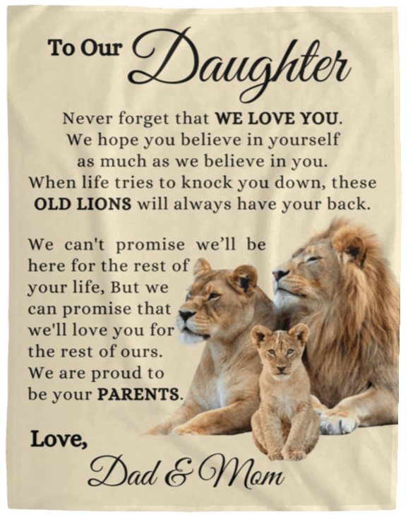 To Our Daughter - Always Proud of You - Fleece Blanket