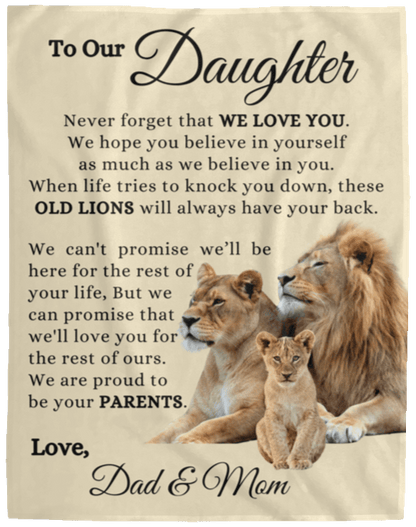 To Our Daughter - Always Proud of You - Fleece Blanket