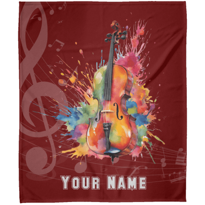 Personalized Cello Blanket