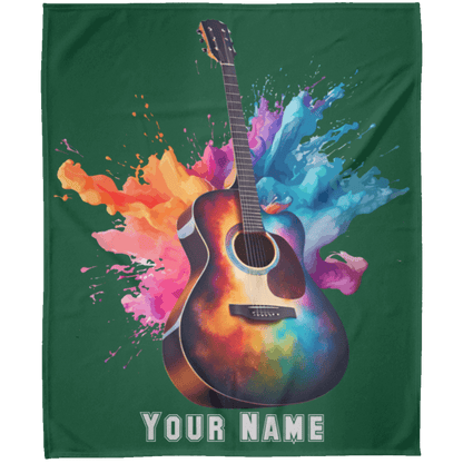 Personalized Acoustic Guitar Blanket