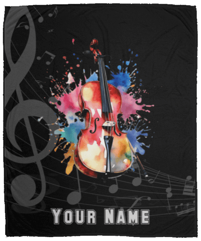 Personalized Cello Blanket