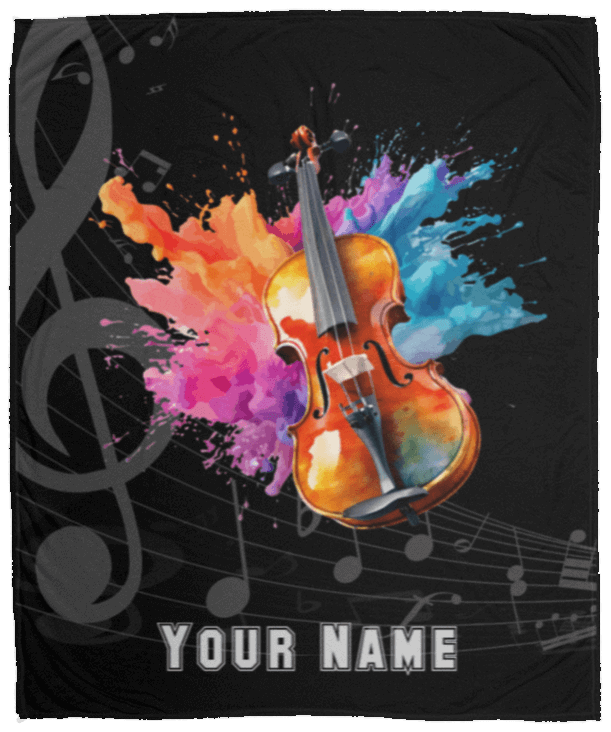 Personalized Violin-Viola Blanket