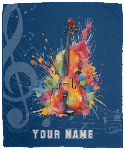 Personalized Cello Blanket