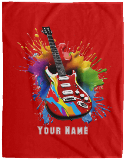 Personalized Electric Guitar Blanket