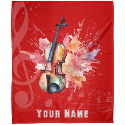 Personalized Cello Blanket