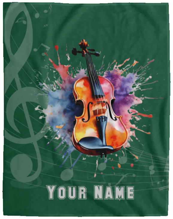 Personalized Violin-Viola Blanket