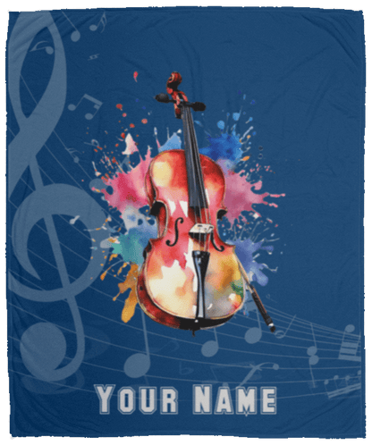 Personalized Cello Blanket