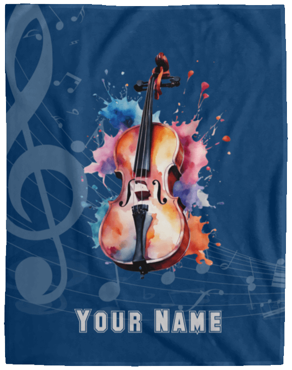 Personalized Cello Blanket