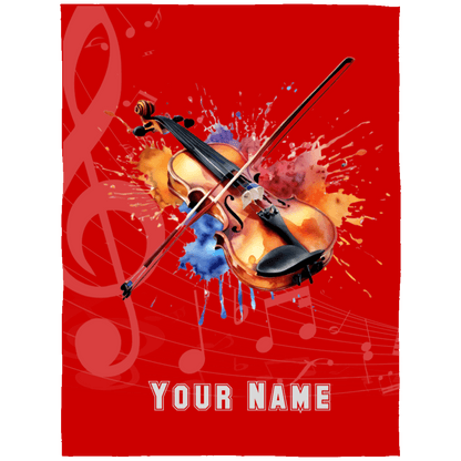 Personalized Violin-Viola Blanket