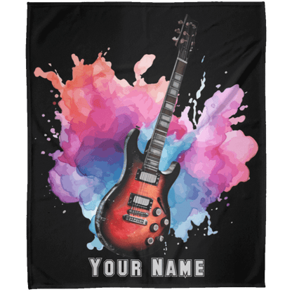 Personalized Electric Guitar Blanket