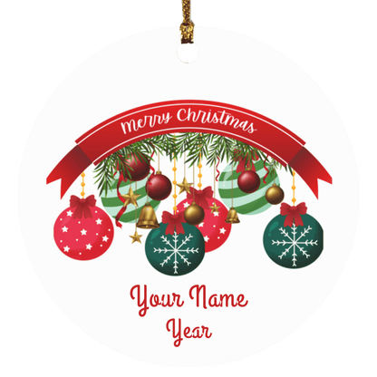 Personalized Christmas Balls Family Ornament