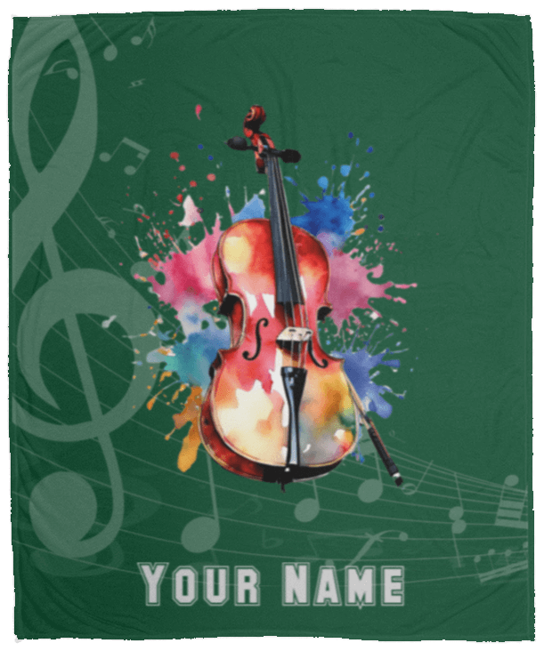 Personalized Cello Blanket