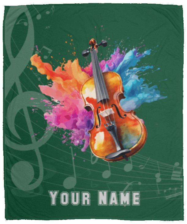 Personalized Violin-Viola Blanket