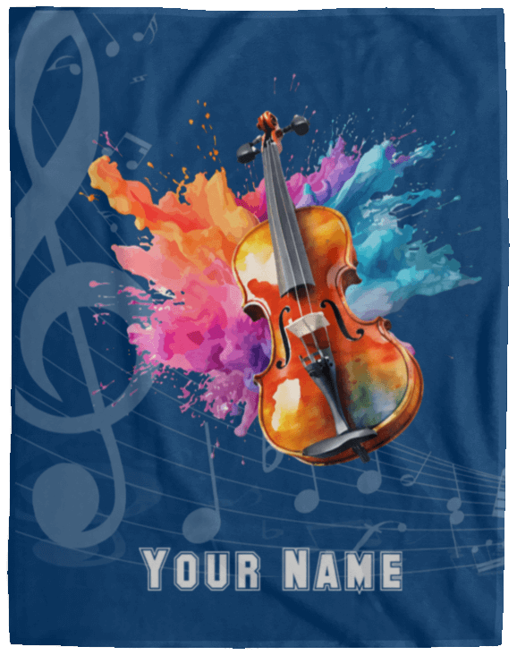 Personalized Violin-Viola Blanket