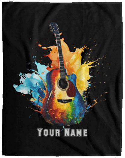 Personalized Acoustic Guitar Blanket