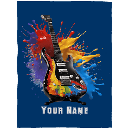 Personalized Electric Guitar Blanket