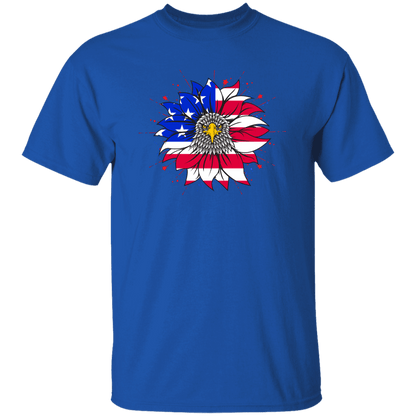 Patriotic Sunflower T-Shirt | 4th of July