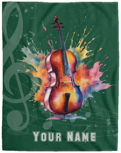 Personalized Cello Blanket