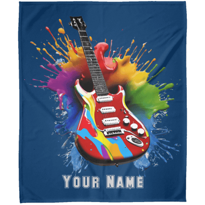 Personalized Electric Guitar Blanket