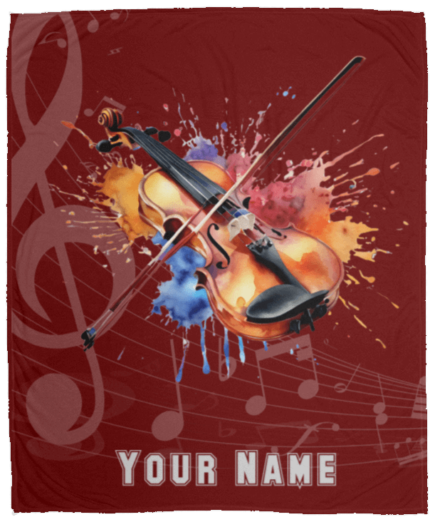 Personalized Violin-Viola Blanket