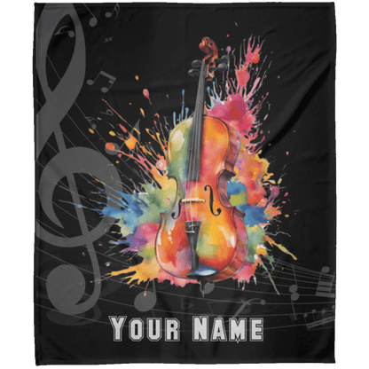 Personalized Cello Blanket