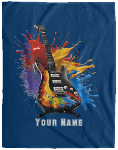 Personalized Electric Guitar Blanket