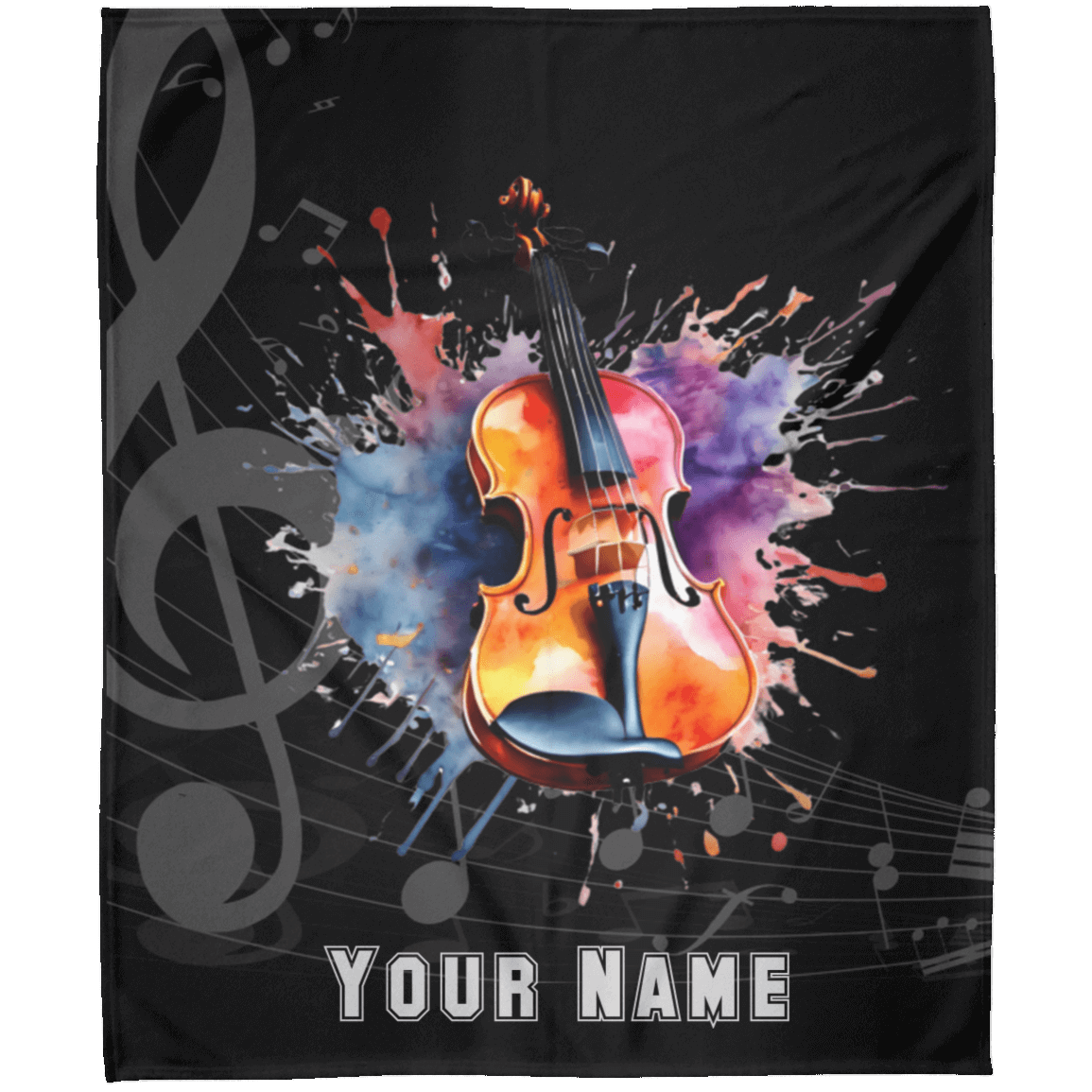 Personalized Violin-Viola Blanket