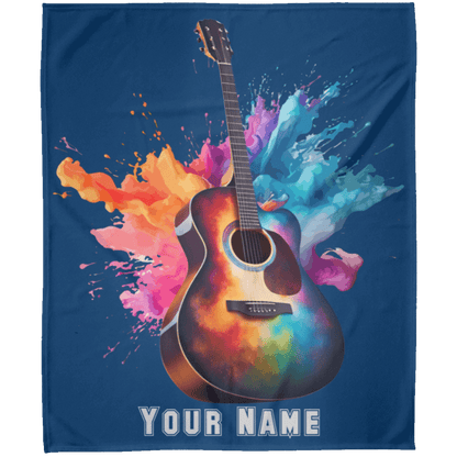 Personalized Acoustic Guitar Blanket