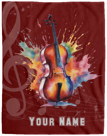 Personalized Cello Blanket