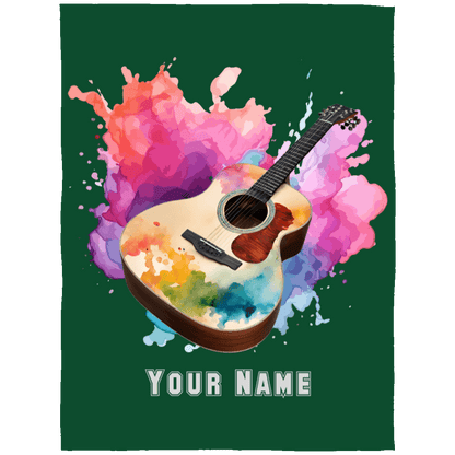 Personalized Acoustic Guitar Blanket