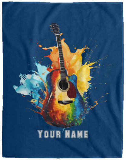 Personalized Acoustic Guitar Blanket