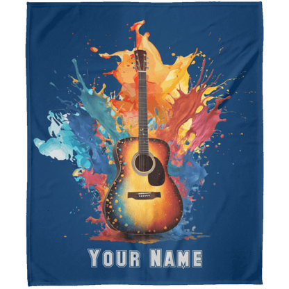 Personalized Acoustic Guitar Blanket