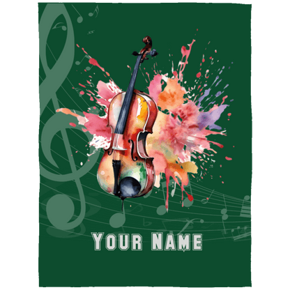 Personalized Cello Blanket