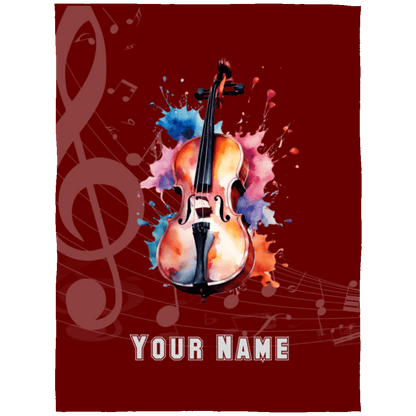 Personalized Cello Blanket