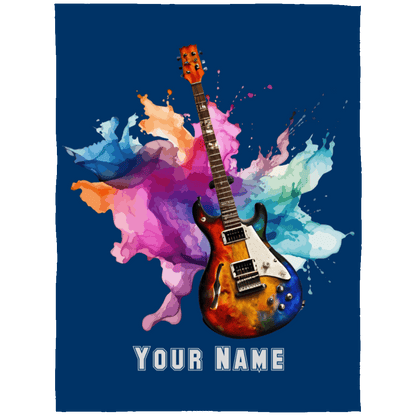 Personalized Electric Guitar Blanket