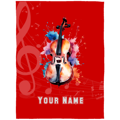 Personalized Cello Blanket