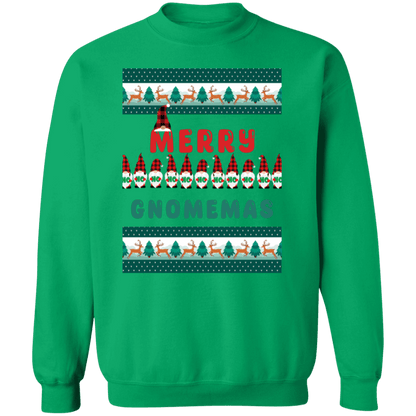 Merry Gnomemas Crewneck Pullover Sweatshirt | Ugly Christmas Sweater | Men, Pullover, Sweatshirts